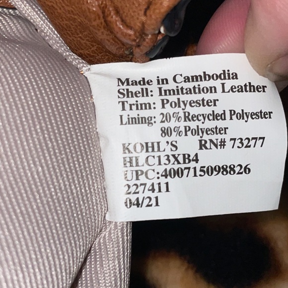 •LC LAUREN CONRAD•CAMEL WITH GOLD  TASSEL & TRIM CROSSBODY PURSE EUC - Picture 11 of 12